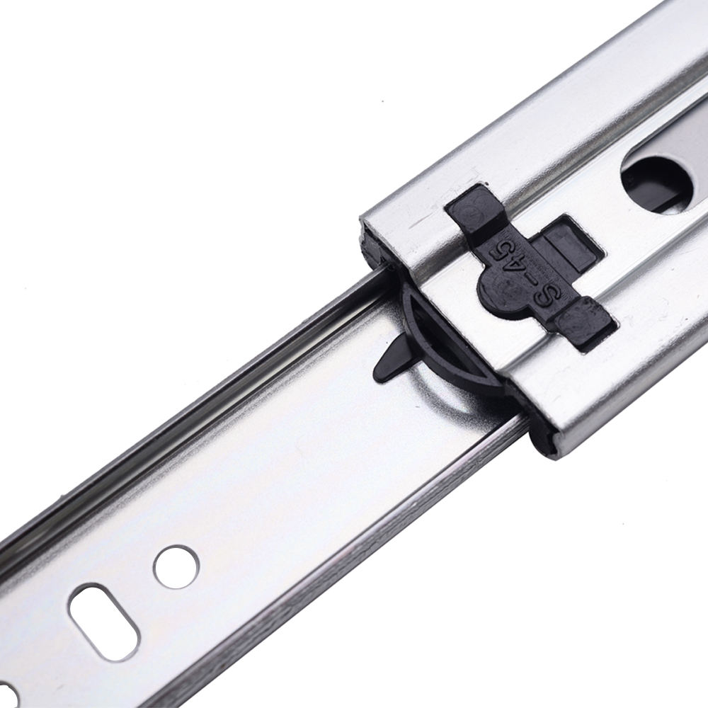45 Wide 13 Thick Steel Ball Industrial Telescopic Slide Rail