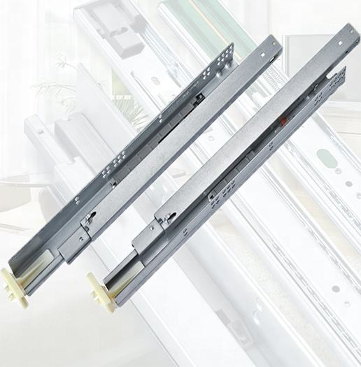 American Style 3-Section Hidden Rebound Drawer Slide